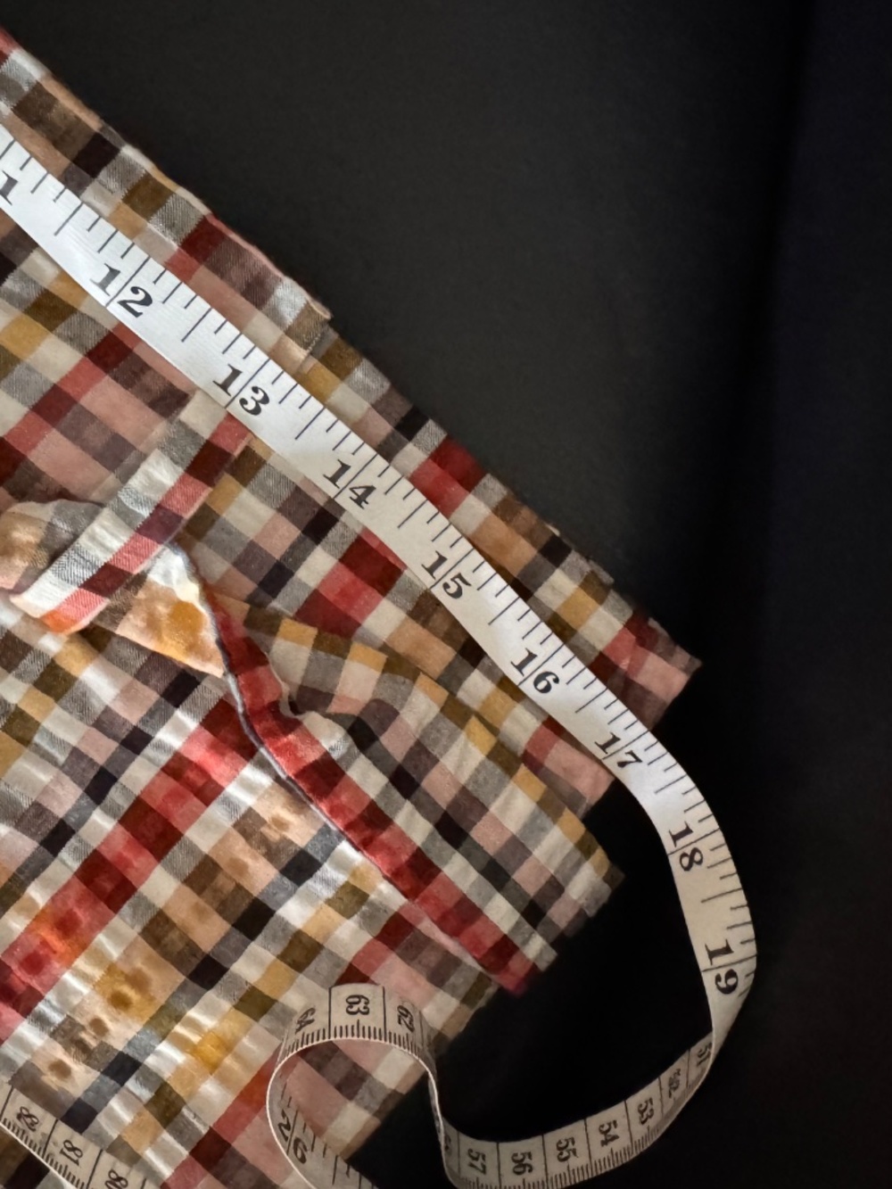 NWT LOFT Plaid Seersucker Paperbag Belted Shorts Size L - Picture 6 of 8